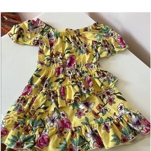 Aeropostale Yellow Floral Kids Dress